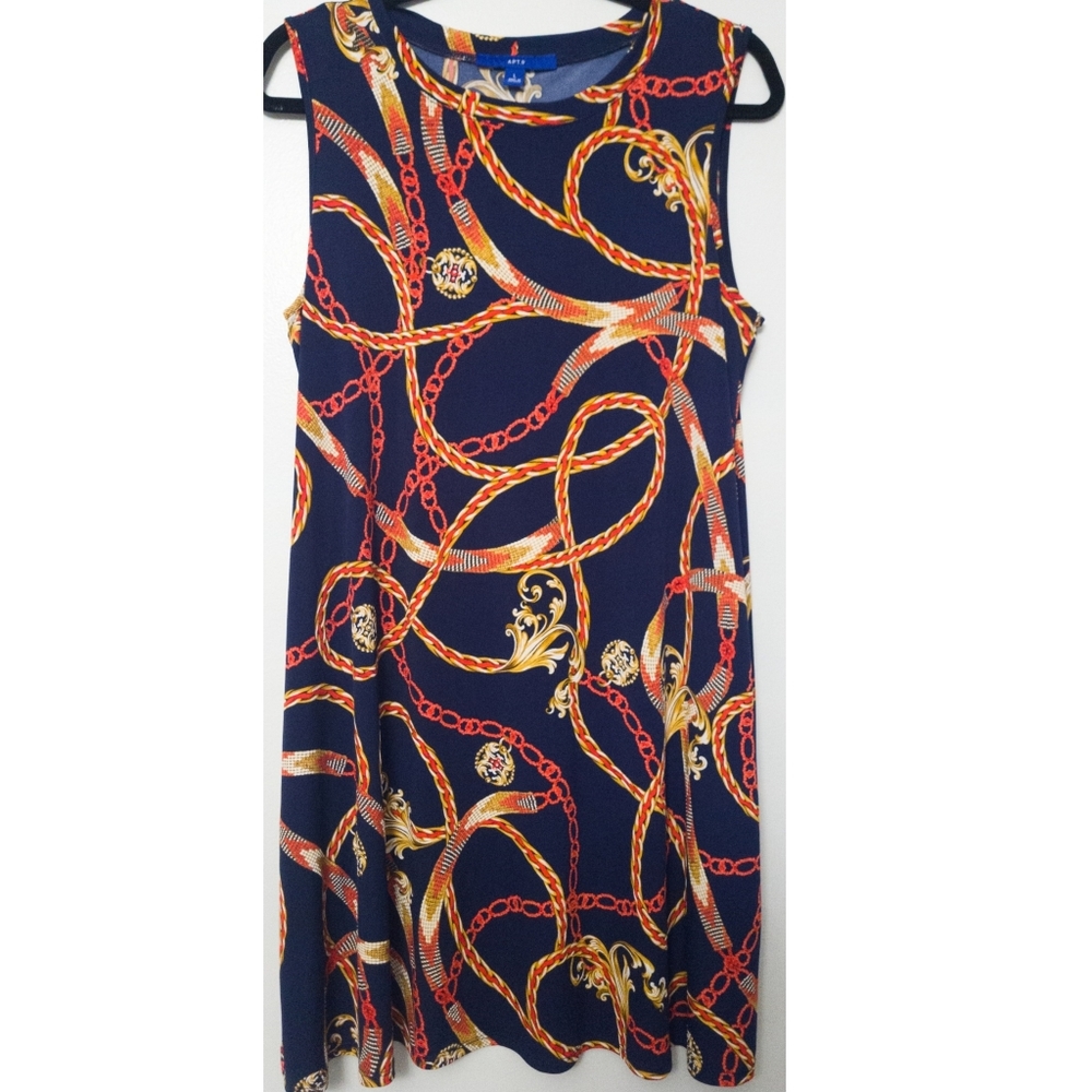 APT 9 Sleeveless Knee Length Dress with pockets.